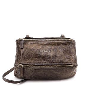 GIVENCHY DISTRESSED SHEEPSKIN PEPE PANDORA BAG
